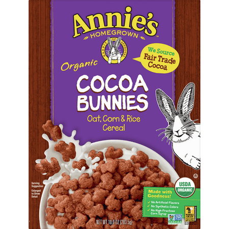Annie's Organic Cocoa Bunnies Cereal - 10 Ounce