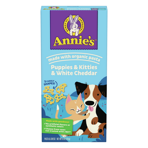 Annie's Puppies & Kitties & White Cheddar Pasta - 6 Ounce