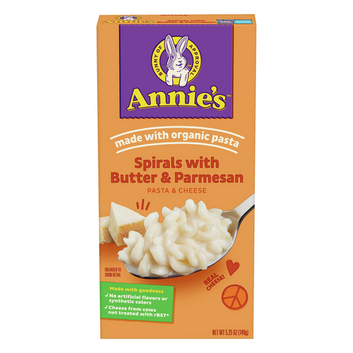 Annie's Homegrown Spirals with Butter & Parmesan Macaroni & Cheese - 5.25 Ounce