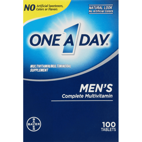One A Day Men's Complete Multivitamin Tablets - 100 Count
