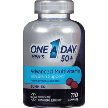 One A Day Men's 50+ Advanced Multivitamin with Brain Support Gummies - 110 Count