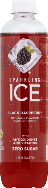 Sparkling Ice Black Raspberry Sparkling Water - 17 Ounce