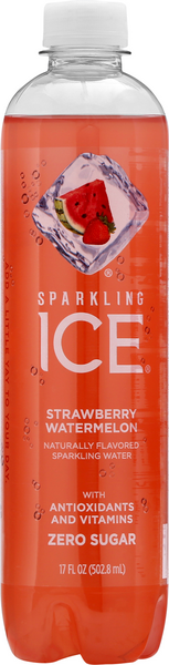 Sparkling Ice Strawberry Watermelon Sparkling Water - 17 Ounce