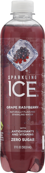 Sparkling Ice Grape Raspberry Sparkling Water - 17 Ounce
