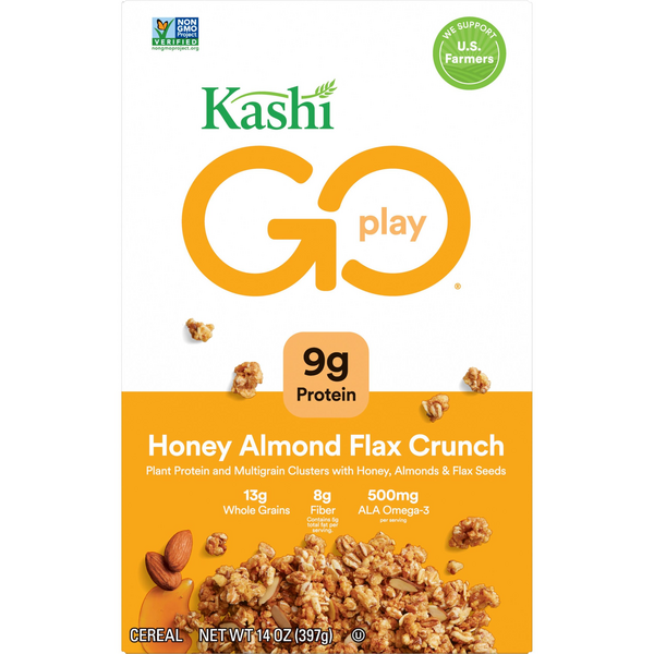 Kashi GoPlay Honey Almond Flax Crunch Cereal - 14 Ounce