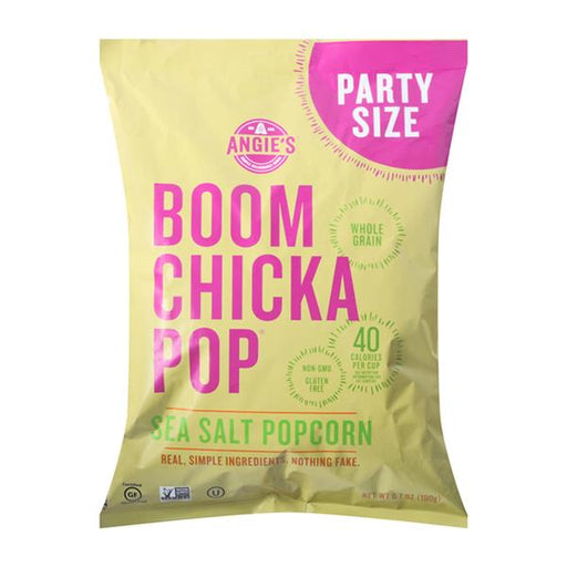 Angie's Boomchickapop Popcorn, Sea Salt, Party Size - 6.7 Ounce