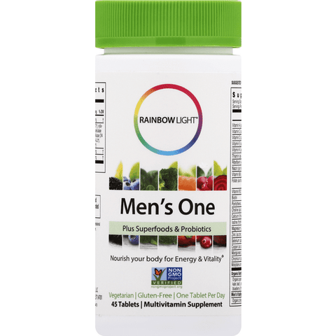 Rainbow Light Men's One Multivitamin Tablets - 45 Count