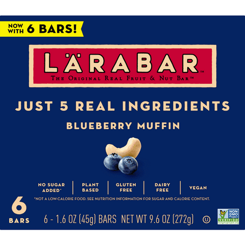 Larabar Fruit & Nut Bar, Blueberry Muffin - 9.6 Ounce