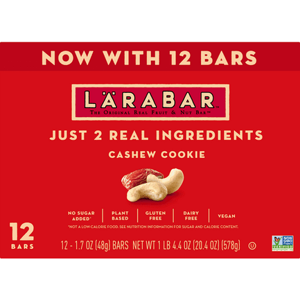 Larabar Fruit & Nut Bar, Cashew Cookie - 20.4 Ounce