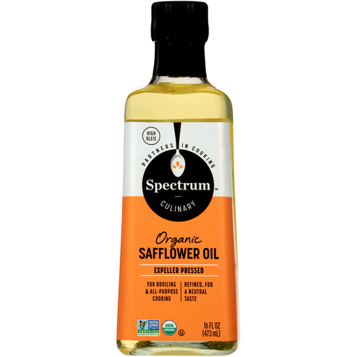 Spectrum Refined High Heat Organic Safflower Oil - 16 Ounce