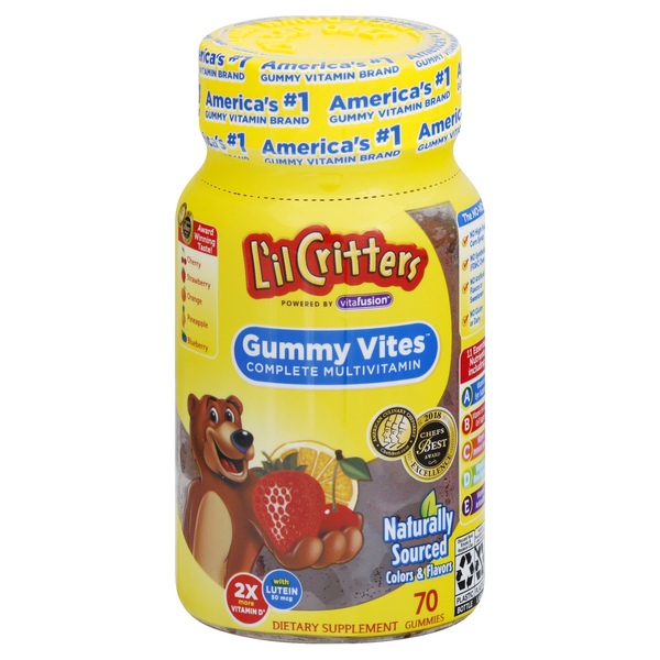 L'il Critters Gummy Vites Gummy Bears Dietary Supplement - 70 Count