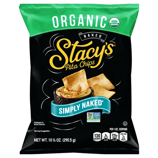 Stacy's Organic Baked Simply Naked Pita Chips - 10.25 Ounce