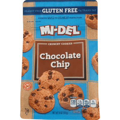 Mi-Del Gluten Free Chocolate Chip Crunchy Cookies - 8 Ounce