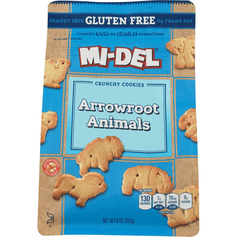 Mi-Del Gluten Free Arrowroot Animal Cookies - 8 Ounce