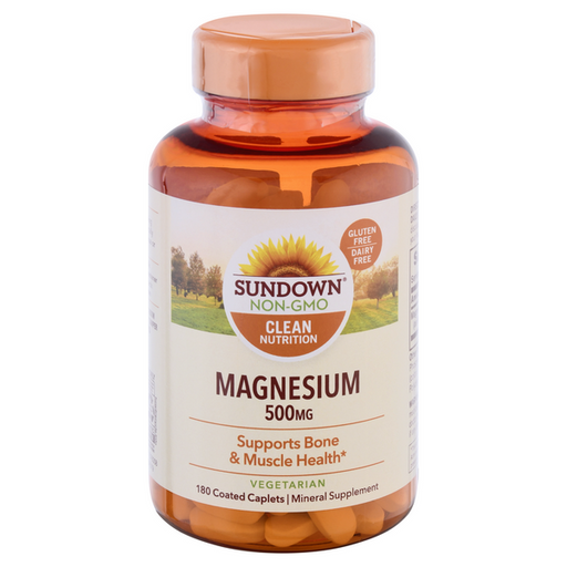 Sundown Naturals Magnesium 500 mg Caplets - 180 Each