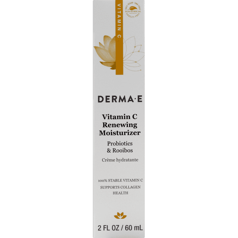 Derma E Vitamin C Renewing Moisturizer with Probiotics and Rooibos - 2 Ounce