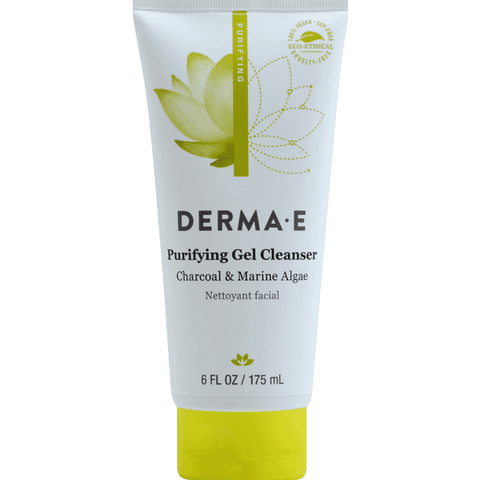 Derma E Purifying Gel Cleanser Charcoal & Marine Algae - 6 Ounce