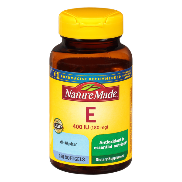 Nature Made Vitamin E 400 IU Liquid Softgels - 180 Count