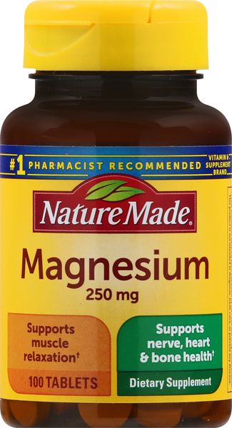 Nature Made Magnesium 250mg Tablets - 101 Count