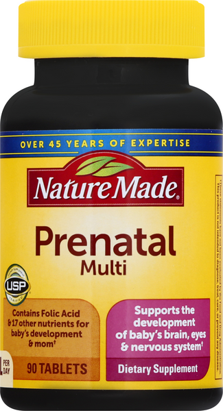 Nature Made Multi Prenatal Tablets - 90 Count