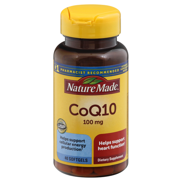 Nature Made CoQ10 100mg Naturally Orange Liquid Softgels - 40 Count