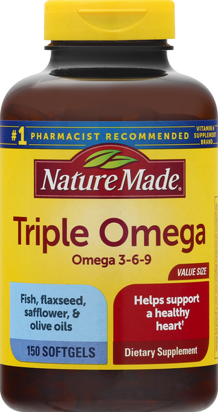Nature Made Triple Omega 3-6-9 Liquid Softgels - 150 Count