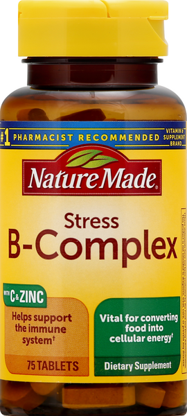 Nature Made Stress B-Complex Tablets - 75 Count
