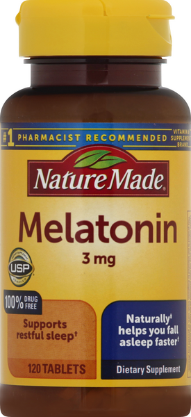 Nature Made Melatonin 3mg Tablets - 120 Count