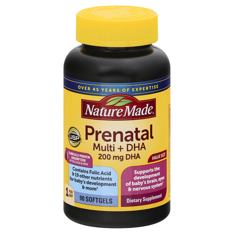 Nature Made Prenatal Multi+ DHA Liquid Softgels - 90 Count