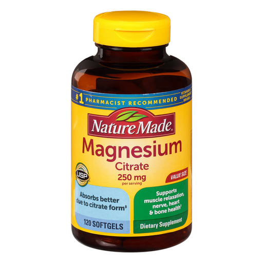 Nature Made Magnesium Citrate, Liquid Softgels, Value Size - 120 Count