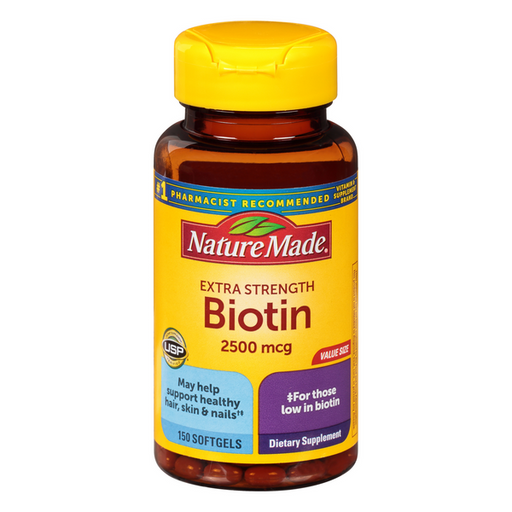 Nature Made High Potency Biotin 2500 mcg Liquid Softgels - 150 Count