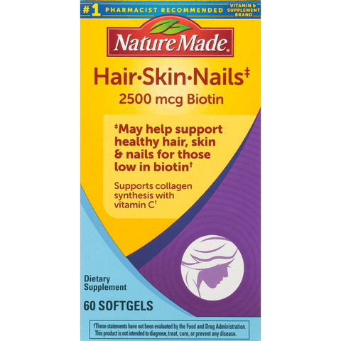 Nature Made Hair, Skin, & Nails Softgels - 60 Count