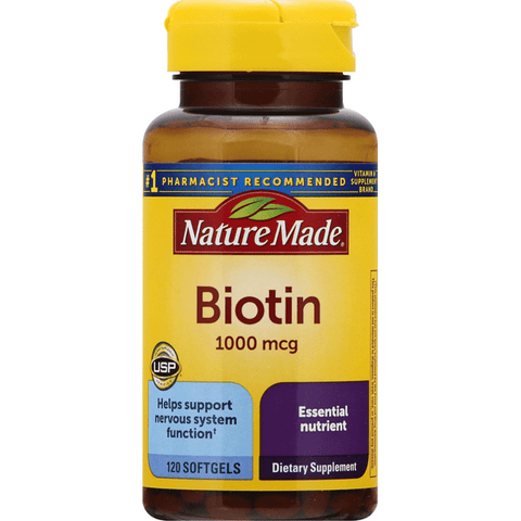 Nature Made Biotin One Per Day 1000mcg Softgels - 120 Count