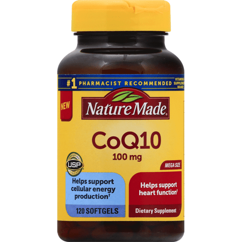 Nature Made CoQ10, 100 Mg, Softgels, Mega Size - 120 Count