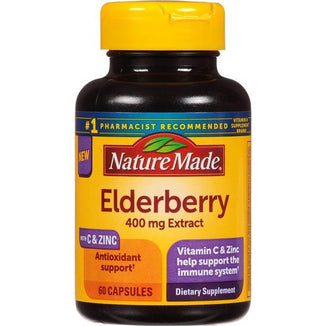 Nature Made Elderberry, 400 Mg, Capsules - 60 Count