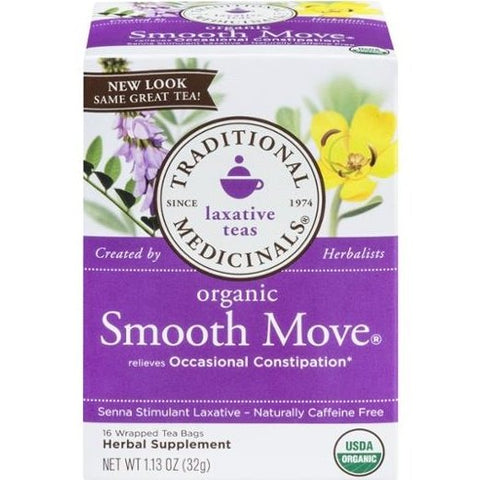 Traditional Medicinals Laxative Teas Organic Smooth Moves 16 Count - 1.13 Ounce