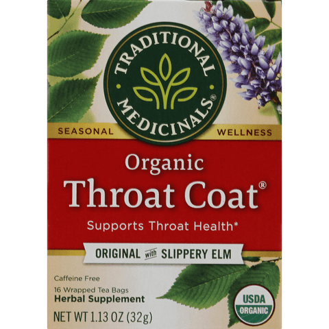 Traditional Medicinals Seasonal Teas Throat Coat 16 Count - 1.13 Ounce