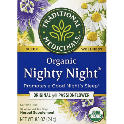 Traditional Medicinals Relaxation Teas Organic Nighty Night 16 Count - 0.85 Ounce