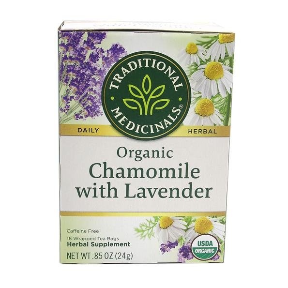 Traditional Medicinals Herbal Teas Organic Chamomile with Lavender 16 Count - 0.85 Ounce