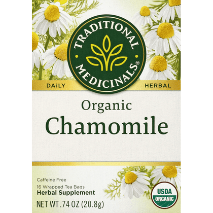 Traditional Medicinals Herbal Teas Organic Chamomile 16 Count - 0.74 Ounce