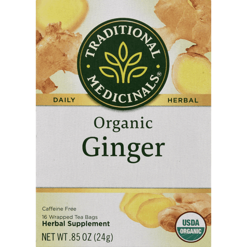 Traditional Medicinals Herbal Teas Organic Ginger 16 Count - 0.85 Ounce