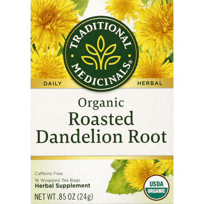 Traditional Medicinals Herbal Teas Organic Roasted Dandelion Root 16 Count - .085 Ounce