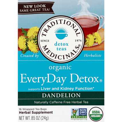Traditional Medicinals Organic Everyday Detox Dandelion 16 Count Bags - 0.85 Ounce