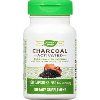 Nature's Way Charcoal Activated Capsules - 100 Count