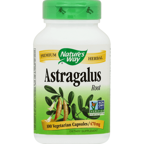 Nature's Way Astragalus Root 470mg Capsules - 100 Count