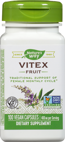Nature's Way Vitex Fruit 400 Mg Capsules - 100  CT
