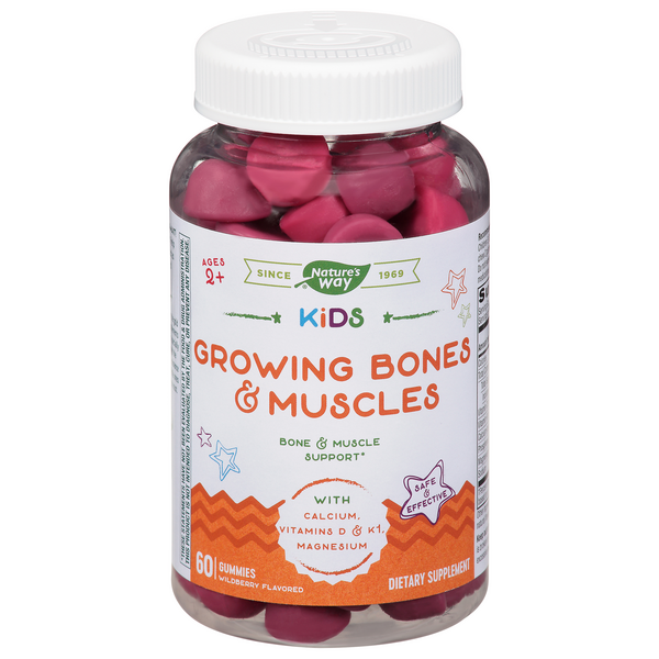 Nature's Way Kids Growing Bones & Muscles Gummies - 60 Count