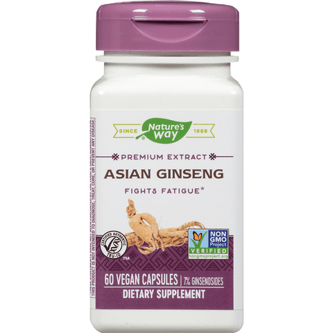 Nature's Way Asian Ginseng Capsules - 60 Count