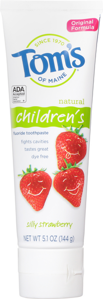 Toms of Maine Children's Silly Strawberry Toothpaste - 5.1 Ounce