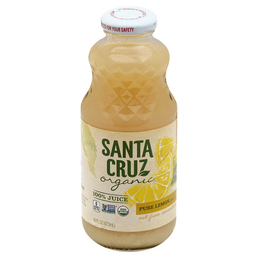 Santa Cruz Organic 100% Pure Lemon Juice - 16 Ounce
